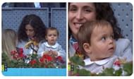 Rafael Nadal's son makes a late appearance in the Madrid Open